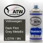 Preview: Volkswagen, Dark Flint Gray Metallic, LG7W / 9N: 400ml Sprühdose, von ATW Autoteile West.